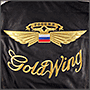 Вышивка на пальто Россия Gold Wing (металлизированная нить)
