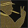 Золотая вышивка металлизированными нитками