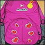 Детские нашивки-сердечки на рюкзак