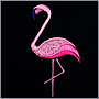 Вышитый фламинго