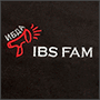 Логотип на футболке надпись IBS FAM