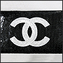 Вышивка пайетками логотипа Шанель