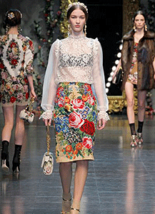 Юбка с вышивкой из коллекции Dolce&Gabbana