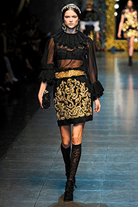 Юбка с вышивкой из коллекции Dolce&Gabbana