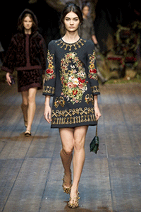 Платье от Dolce&Gabbana из коллекии осень-зима 2014-2015