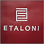 Вышивка на кожзаме эмблемы Etaloni