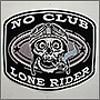 Байкерская нашивка No club Lone rider