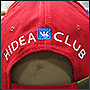 Вышивка на задней части кепки Hidea club