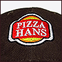 Вышивка на бейсболках Pizza Hans