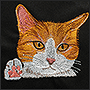 Машинная вышивка кошек