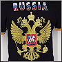 Вышивка на поло российской символики