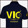 Вышивка логотипа VIC на поло