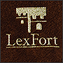 Вышивка на полотенце логотипа Lex Fort