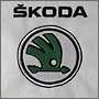 Вышитый логотип Skoda (Шкода) на флисе