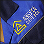 Вышивка на спецодежде логотипа Азбука сервиса