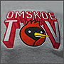 Вышивка логотипа на толстовке Omskoe TV