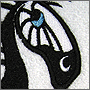 Машинная вышивка изображения зебры на полотенце