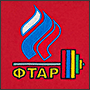 Вышивка на шарфе логотипа ФТАР