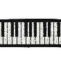 Нашивки фортепиано клавиши