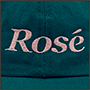 Вышивка на кепке надписи Rose